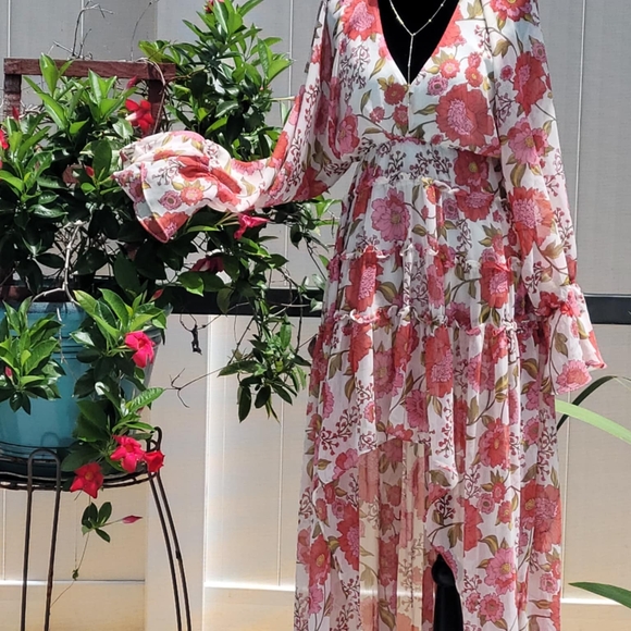 Beautiful BoHo Steve Madden Floral Maxi Dress - Picture 1 of 9
